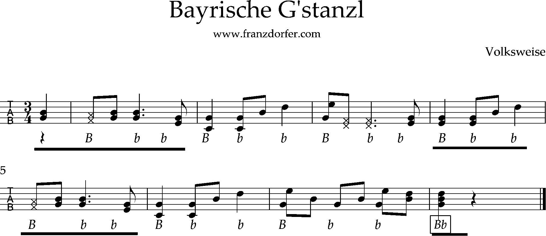 Gstanzl Griffschrift